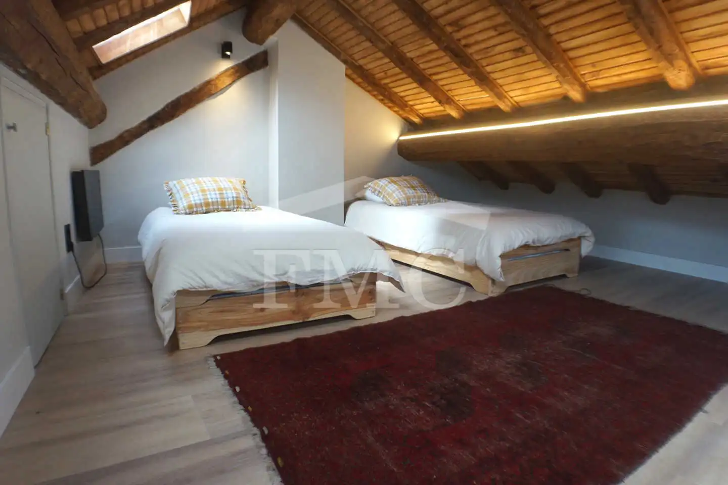 Schlafzimmer von Haus oder Chalet zur Miete in Saillagouse mit Heizung, Privatgarten und Parkett
