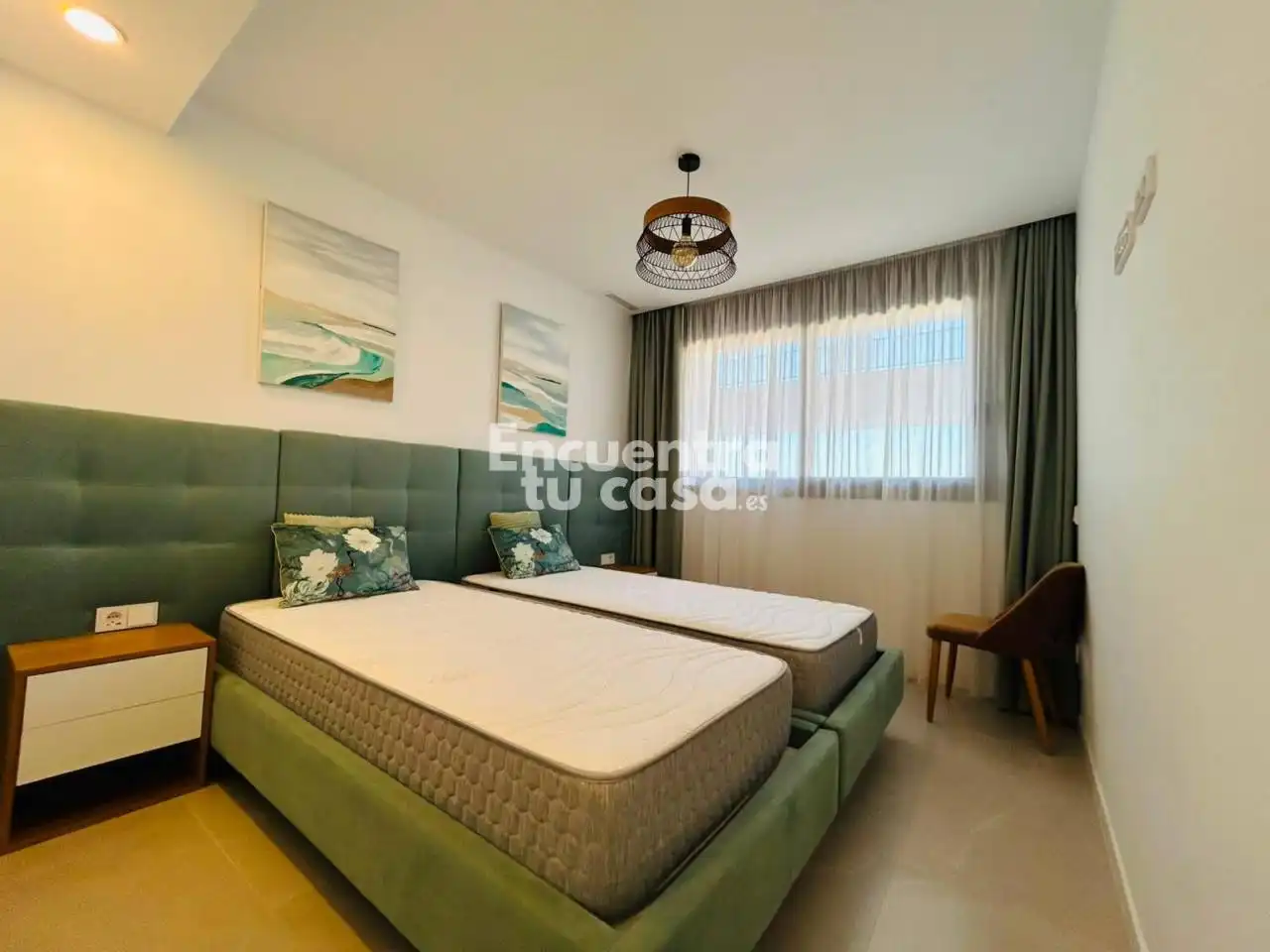 Schlafzimmer von Wohnung zur Miete in Finestrat mit Klimaanlage, Heizung und Terrasse