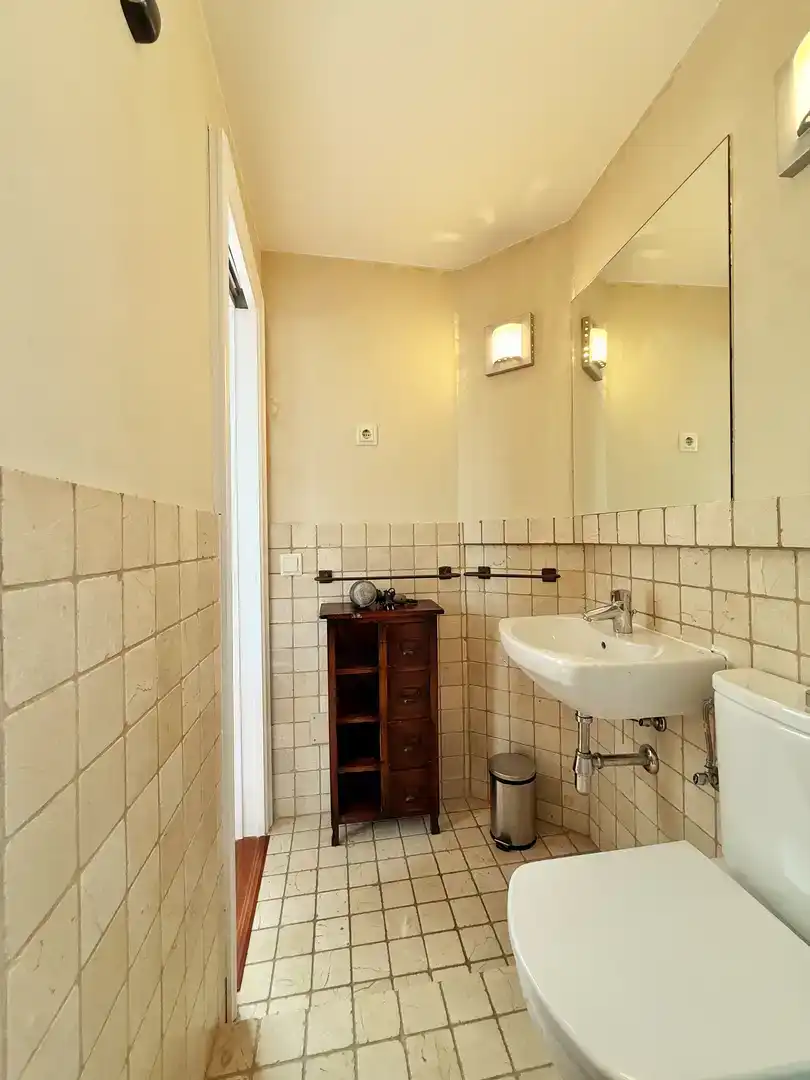Badezimmer von Maisonette zur Miete in  Madrid Capital mit Klimaanlage und Balkon