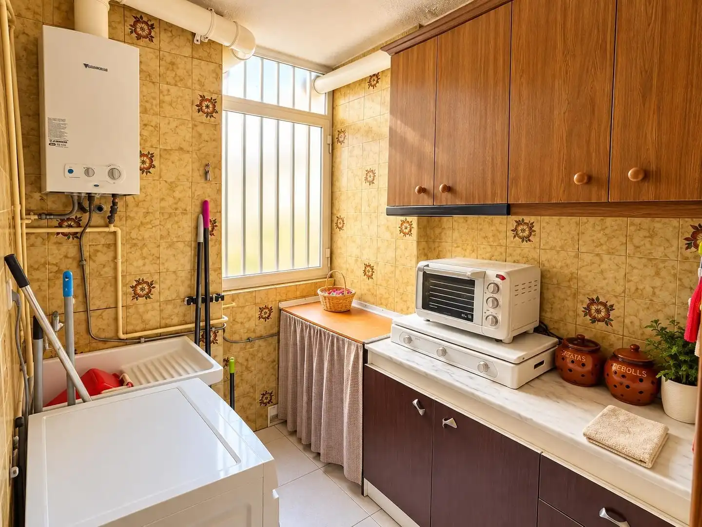 Cocina de Piso en venta en Alicante / Alacant con Terraza y Balcón