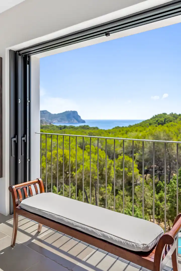 Terrassa de Casa o xalet en venda en Santa Eulària des Riu amb Aire condicionat, Calefacció i Jardí privat