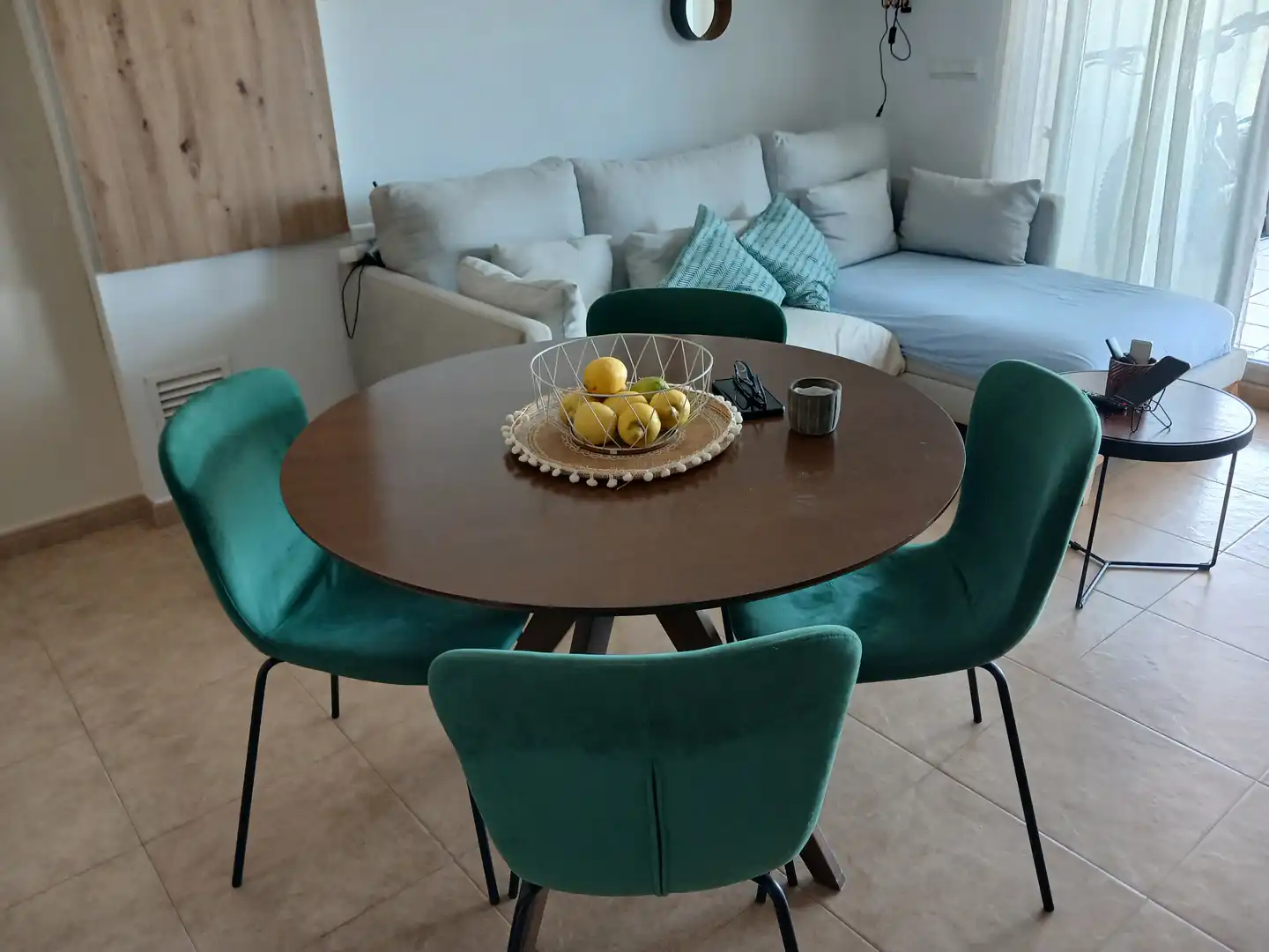 Dining room of Apartments for rent in Moncofa  with Air Conditioner, Terrace and Furnished