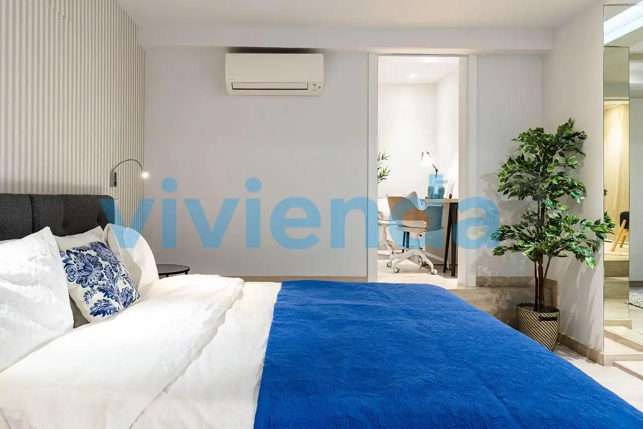 Schlafzimmer von Wohnung zum Verkauf in Madrid mit Klimaanlage, Heizung und Möbliert
