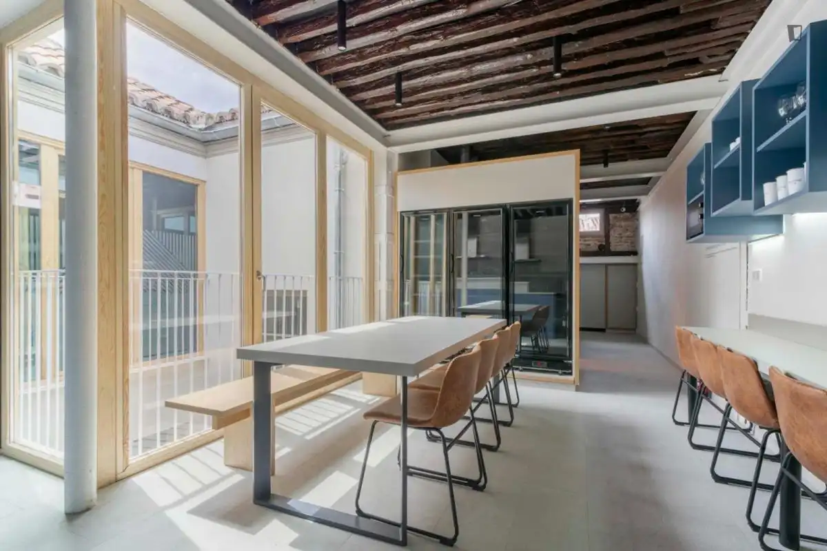 Dining room of Houses for share in Madrid  with Heating, Furnished and Oven