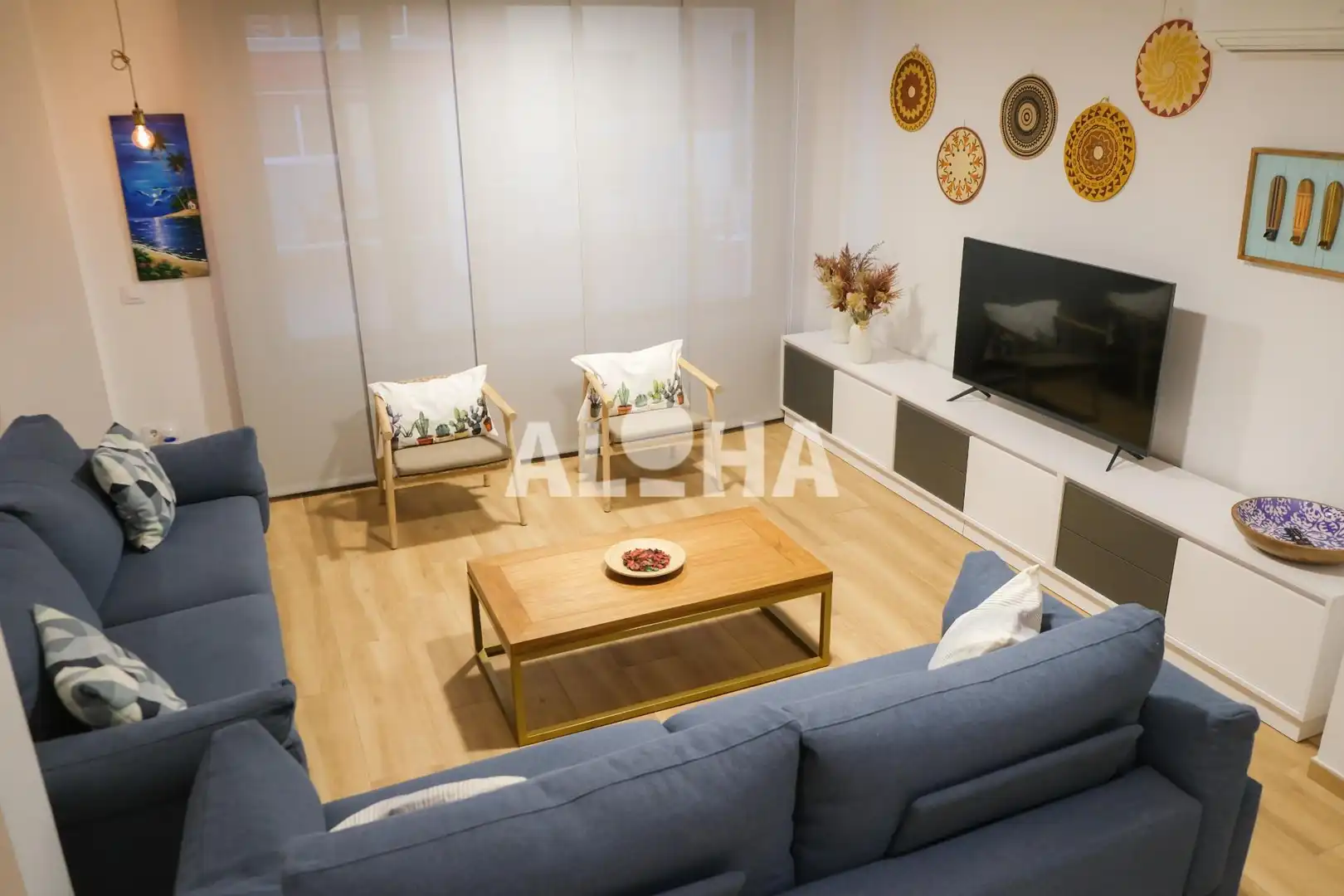 Sala d'estar de Pis per a compartir en Alfara del Patriarca amb Aire condicionat