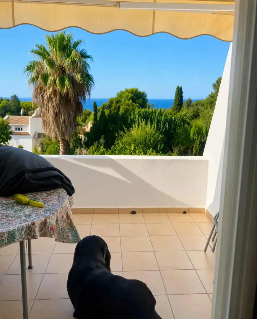 Terrasse von Wohnung zum Verkauf in Estepona mit Klimaanlage, Terrasse und Möbliert