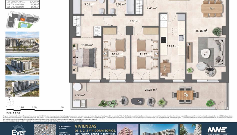 Foto 1 de Piso en venta en Poligono Sup, 115, Nueva Almería - Cortijo Grande - Vega de Acá, Almería