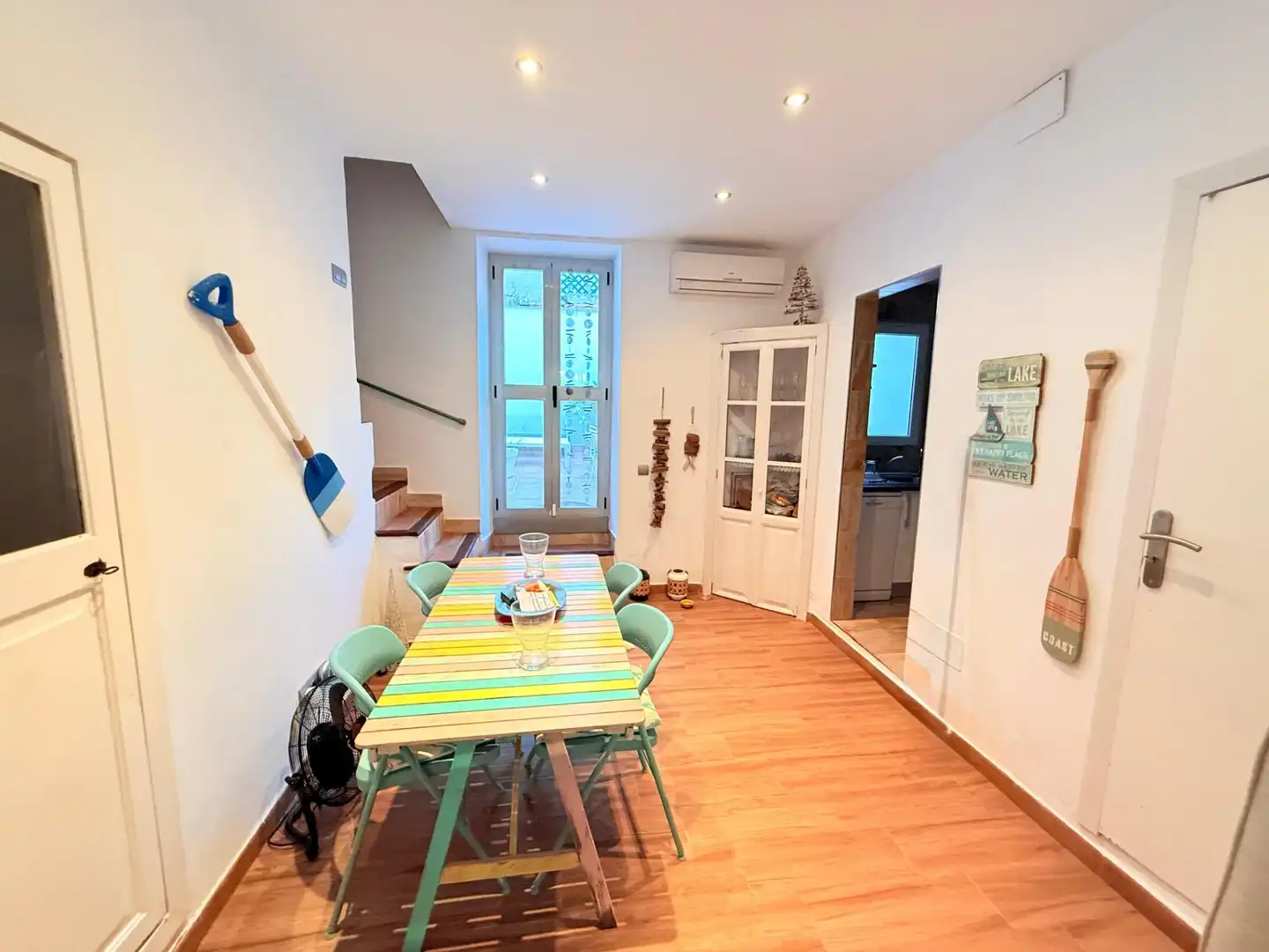 Esszimmer von Einfamilien-Reihenhaus zur Miete in Felanitx mit Klimaanlage, Heizung und Terrasse
