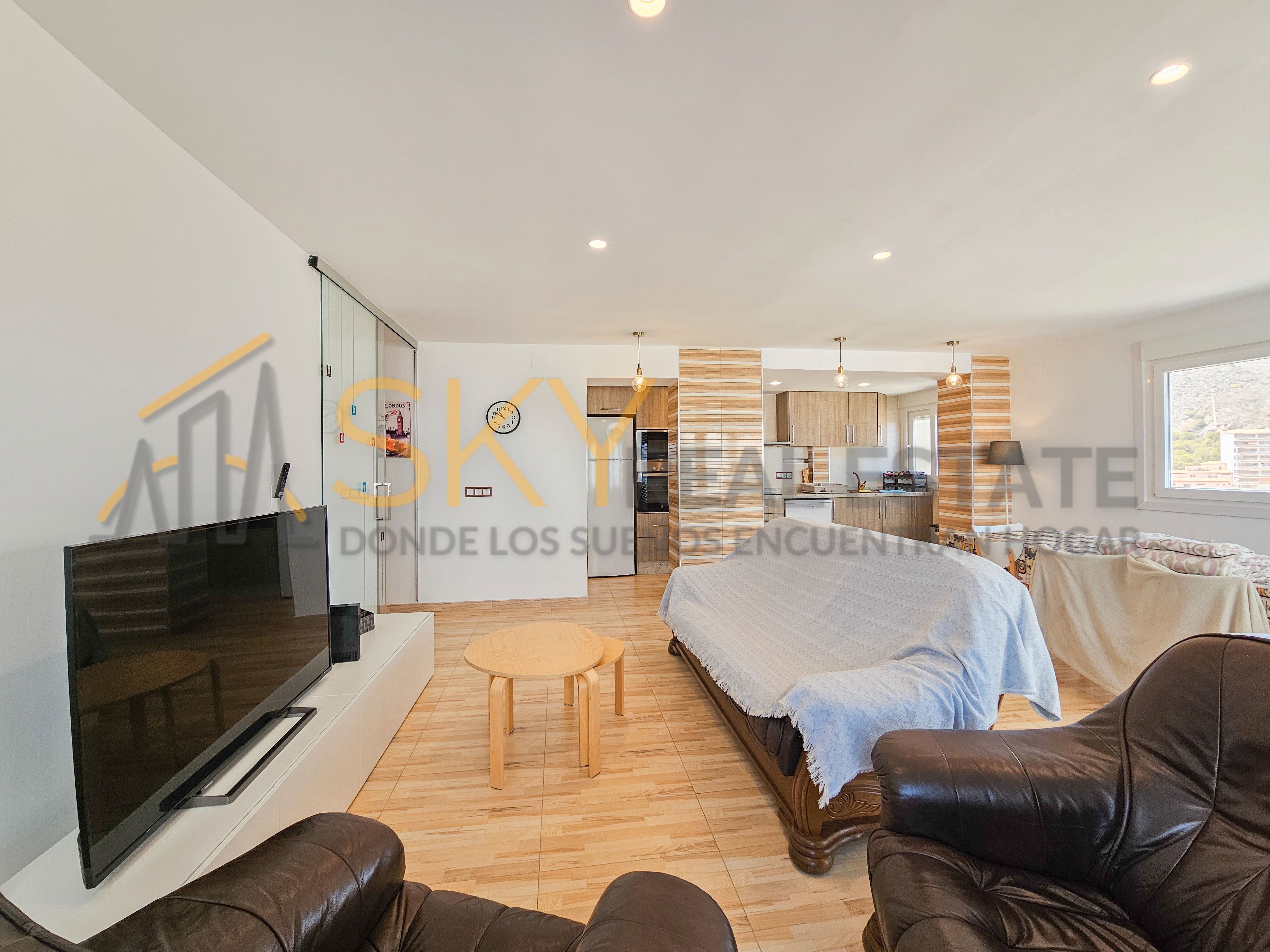 Living room of Flat for sale in Cullera  with Heating, Furnished and Community pool