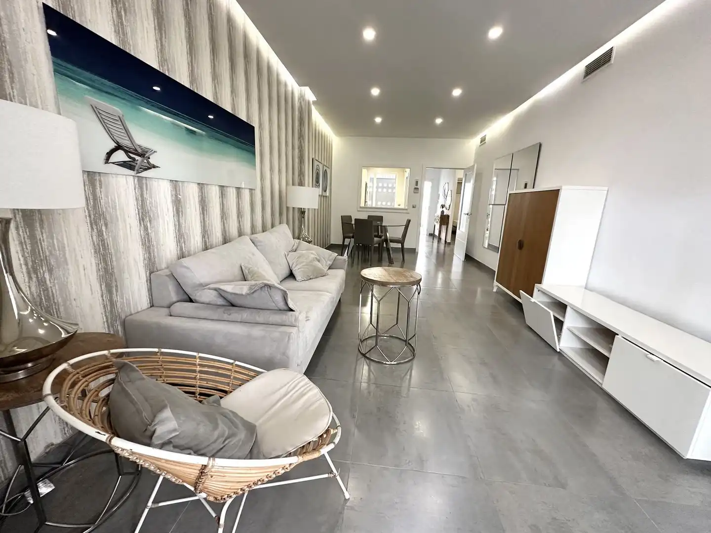 Sala de estar de Planta baja en venta en Málaga Capital con Aire acondicionado, Terraza y Internet