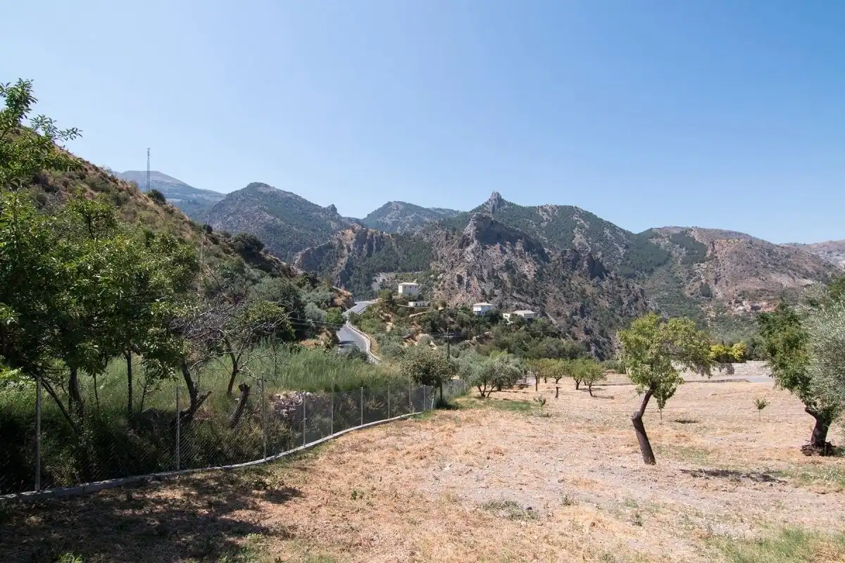 Vista exterior de Finca rústica en venta en Güéjar Sierra con Jardín privado, Terraza y Piscina