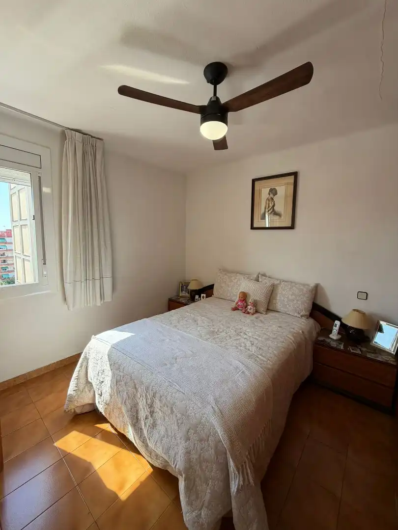 Bedroom of Flat for sale in Cornellà de Llobregat  with Air Conditioner and Furnished