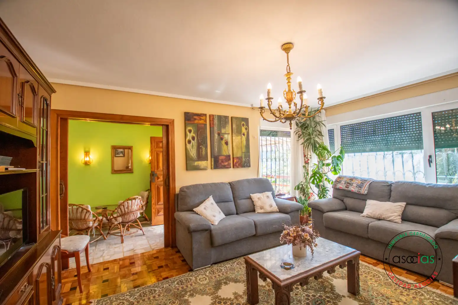 Sala de estar de Casa o chalet en venta en Villaviciosa con Calefacción, Jardín privado y Parquet