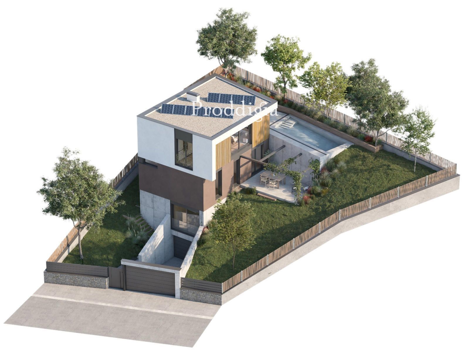 Vista exterior de Casa o xalet en venda en Sant Cugat del Vallès amb Aire condicionat, Calefacció i Terrassa