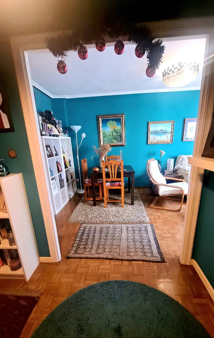 Dining room of Flat for sale in Gijón   with Heating, Parquet flooring and Storage room