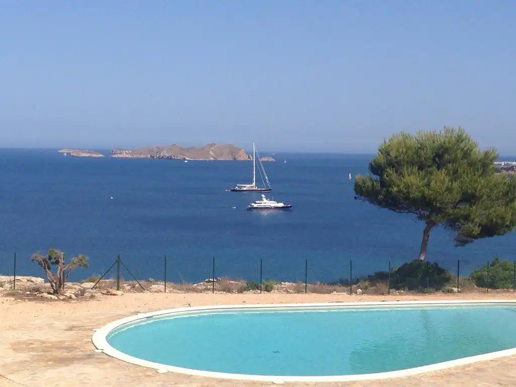 Swimming pool of Detached homes for sale in Sant Josep de sa Talaia  with Air Conditioner, Heating and Private garden