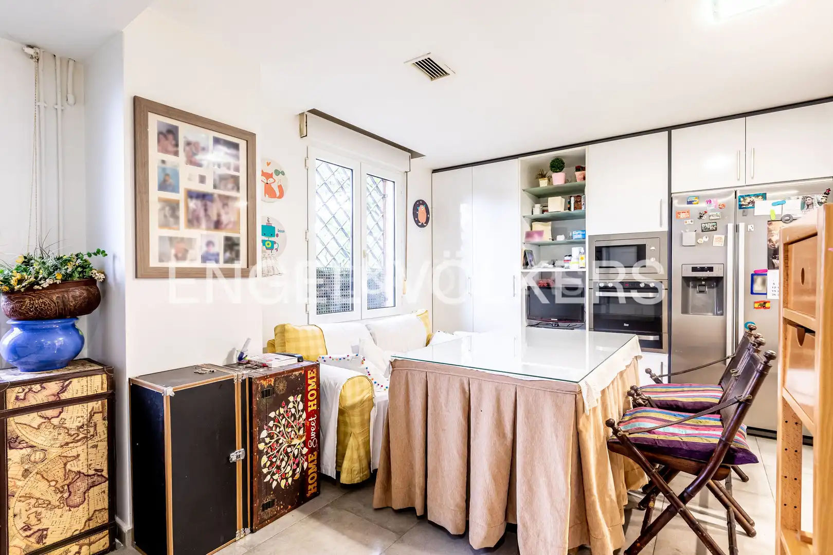 Cocina de Piso de alquiler en Sevilla con Aire acondicionado, Calefacción y Trastero