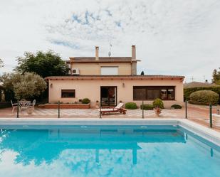 Swimming pool of House or chalet for sale in San Mateo de Gállego  with Air Conditioner, Terrace and Swimming Pool