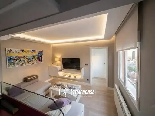 Wohnzimmer von Wohnung zum Verkauf in Madrid mit Klimaanlage und Möbliert