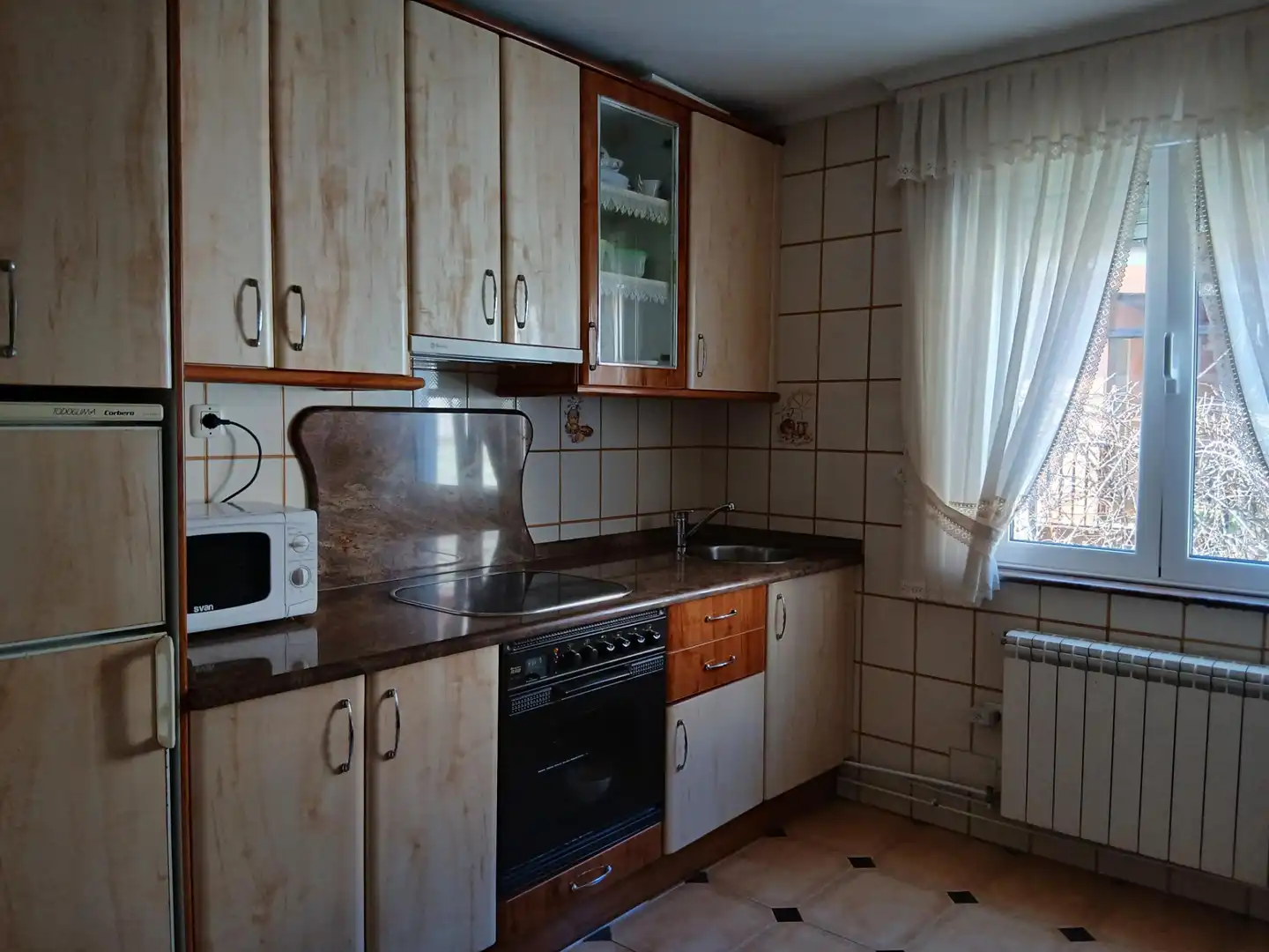 Kitchen of Flat for sale in Santa María de Cayón  with Heating, Private garden and Furnished