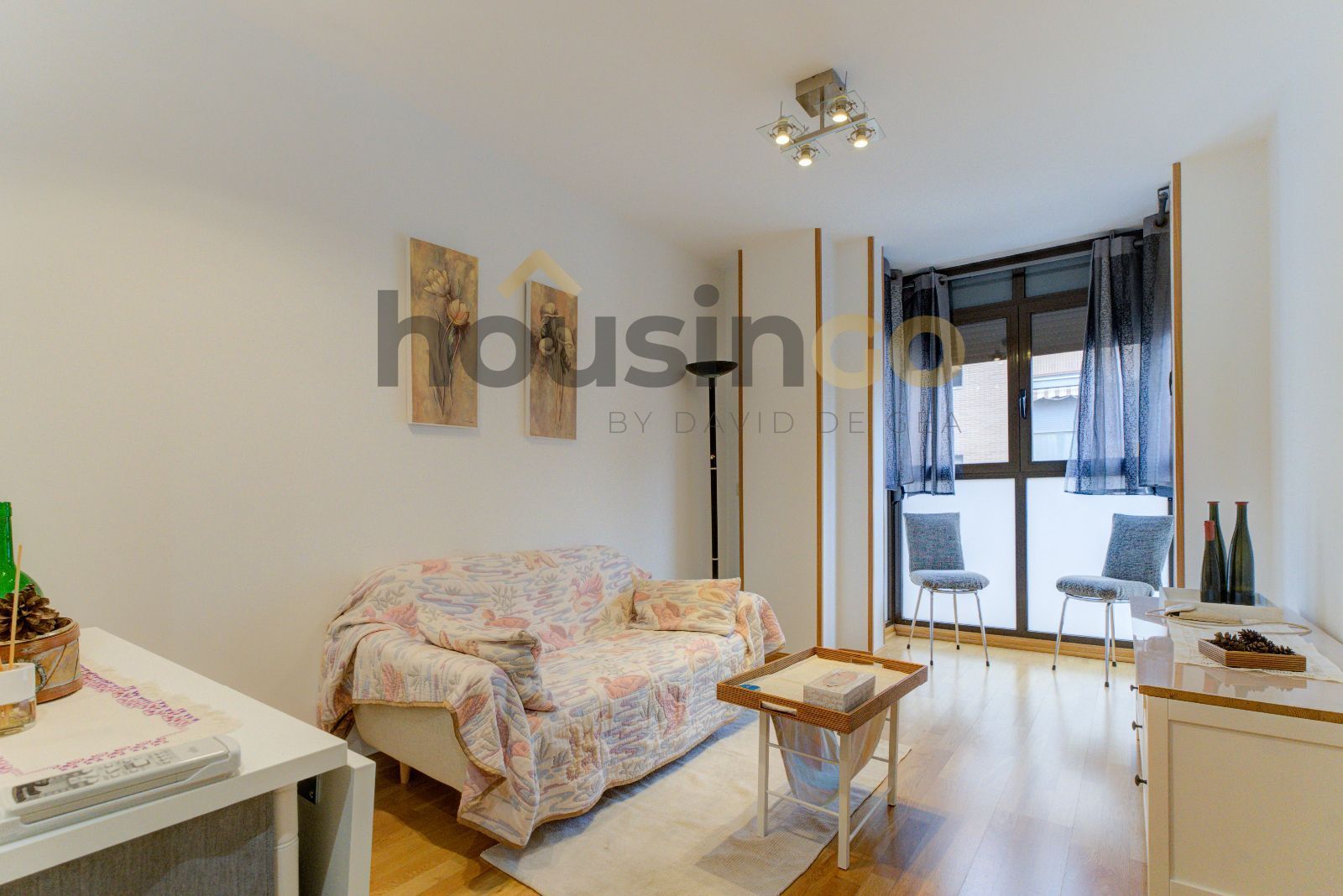 Living room of Apartment to rent in  Madrid Capital  with Air Conditioner, Heating and Parquet flooring