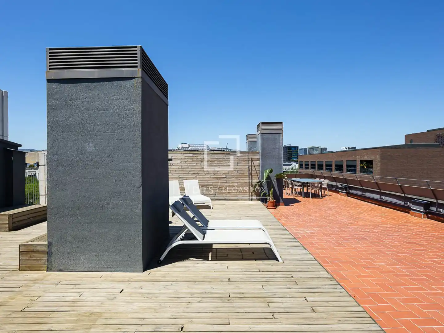 Terrace of Flat for sale in Barcelona  with Air Conditioner, Terrace and Furnished