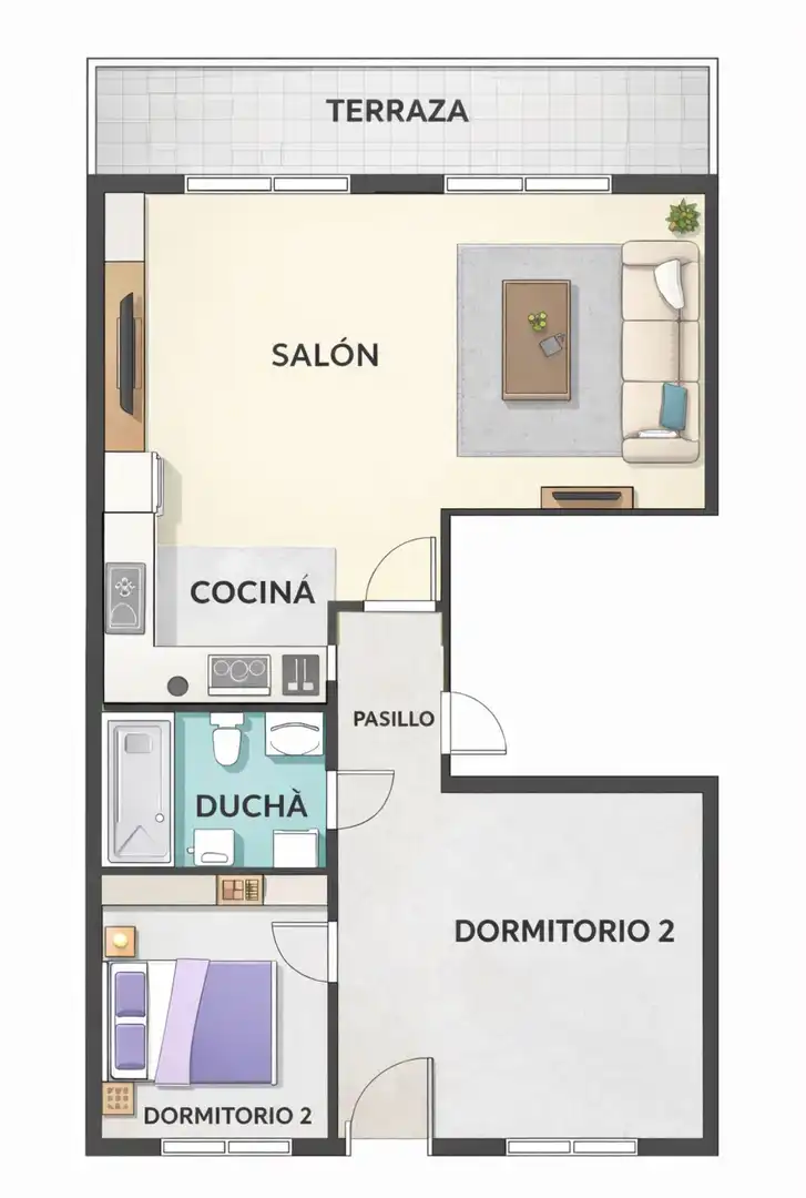 Wohnung zum Verkauf in Lloret de Mar mit Klimaanlage, Heizung und Terrasse