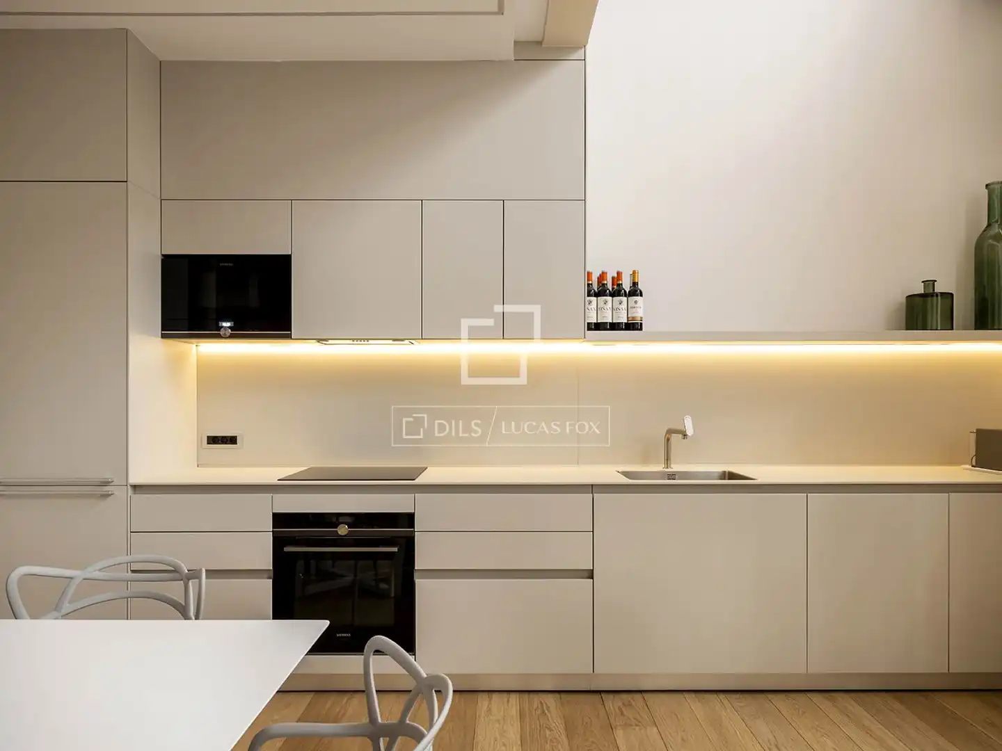 Cocina de Loft de alquiler en Barcelona con Aire acondicionado, Calefacción y Parquet