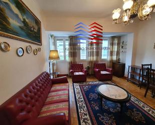 Living room of Flat to rent in Ourense Capital   with Heating, Parquet flooring and Furnished