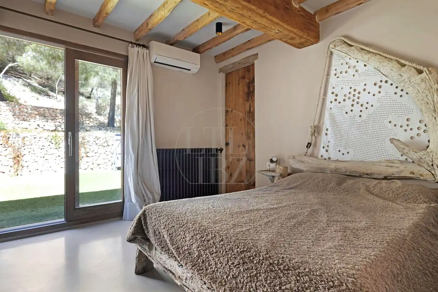 Schlafzimmer von Haus oder Chalet zur Miete in Sant Josep de sa Talaia mit Klimaanlage, Privatgarten und Schwimmbad