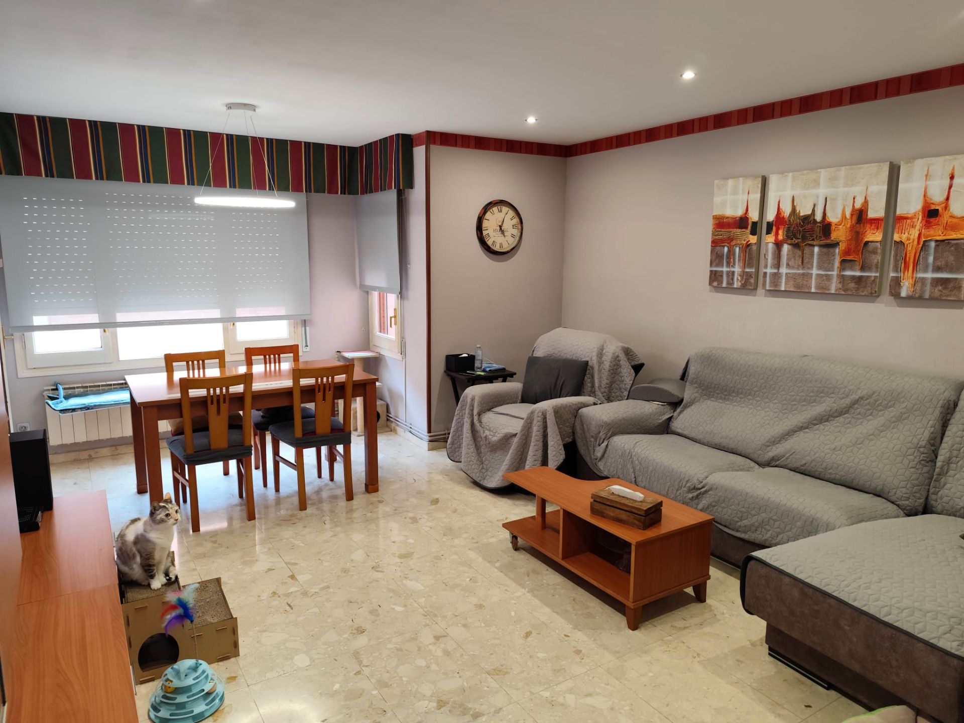 Living room of Flat for sale in  Lleida Capital  with Air Conditioner and Balcony