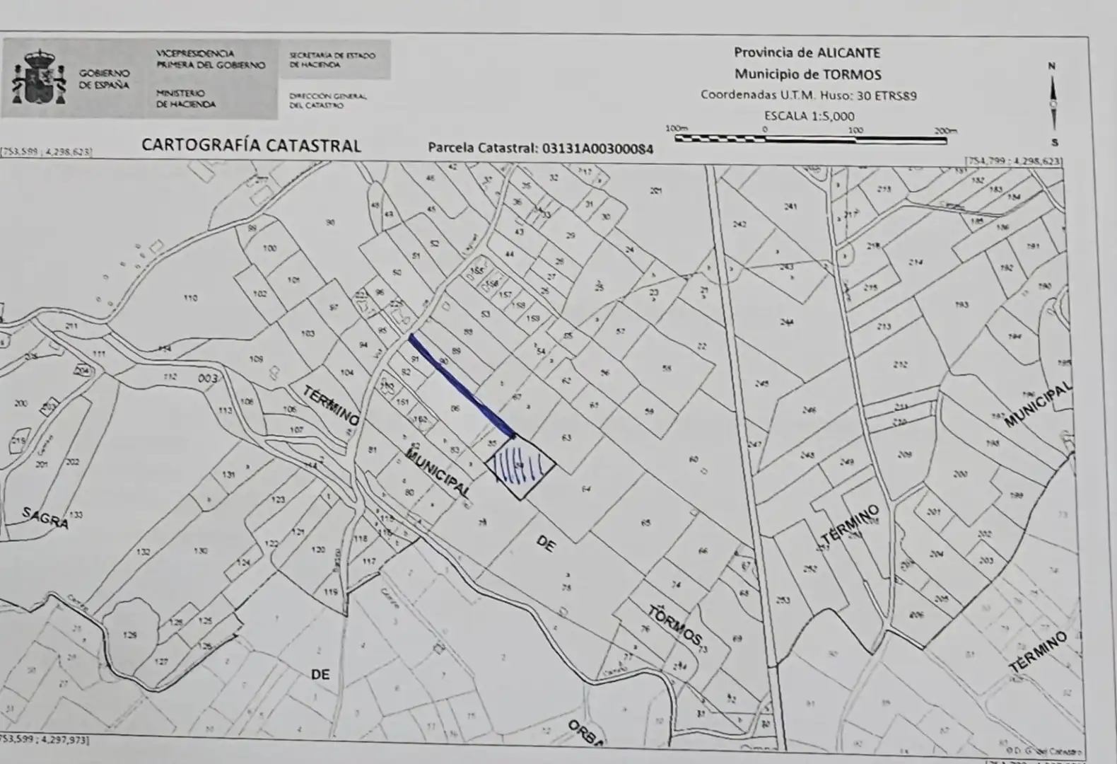 Rural land for sale in Tormos, imagen 5