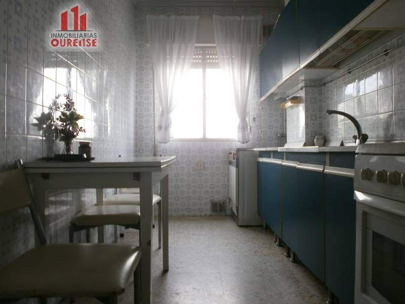 Kitchen of Flat for sale in Ourense Capital   with Furnished and Balcony