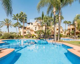 Exterior view of Flat for sale in Estepona  with Air Conditioner, Terrace and Swimming Pool