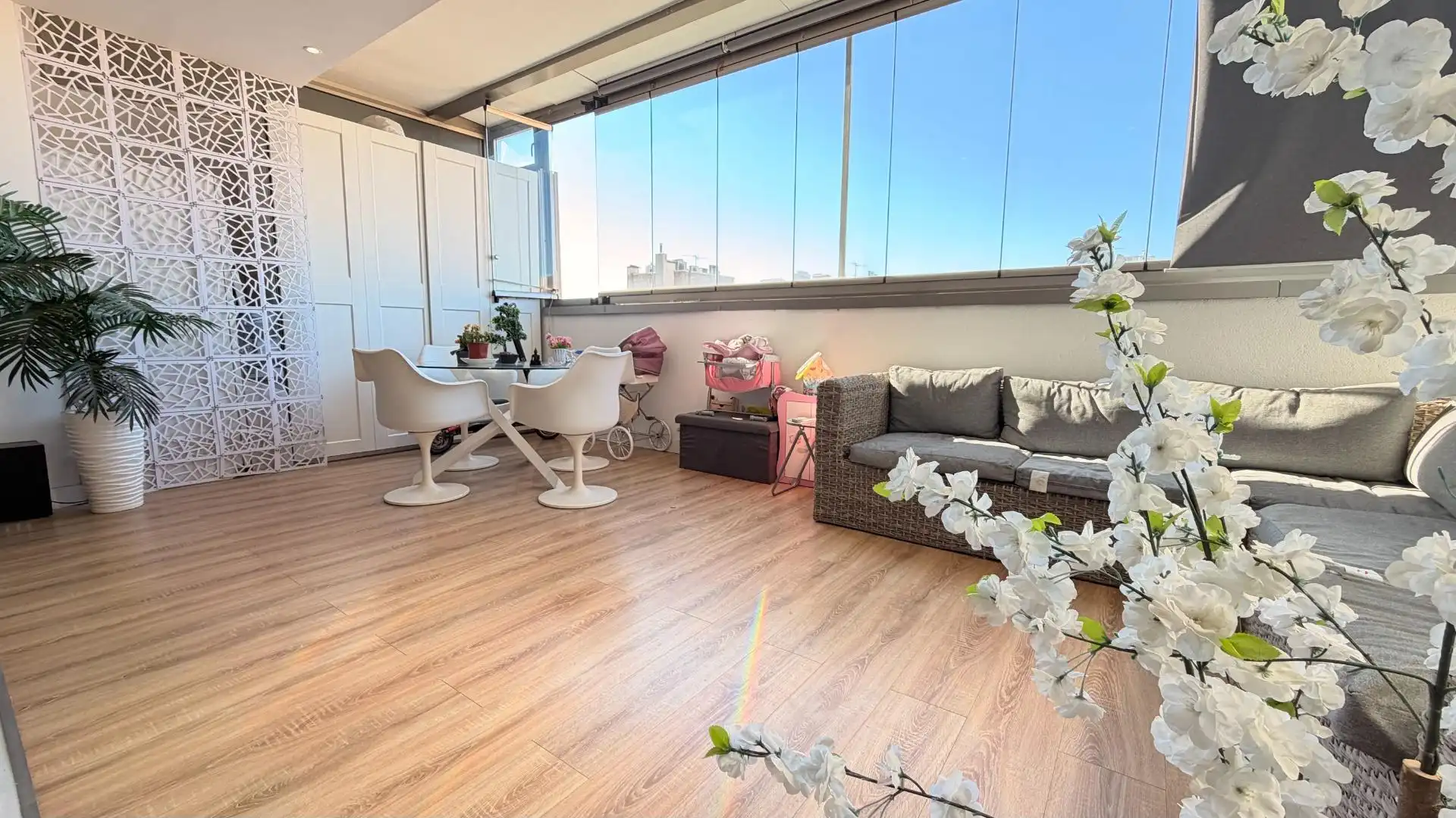 Terrasse von Dachboden zum Verkauf in Elche / Elx mit Heizung, Terrasse und Abstellraum