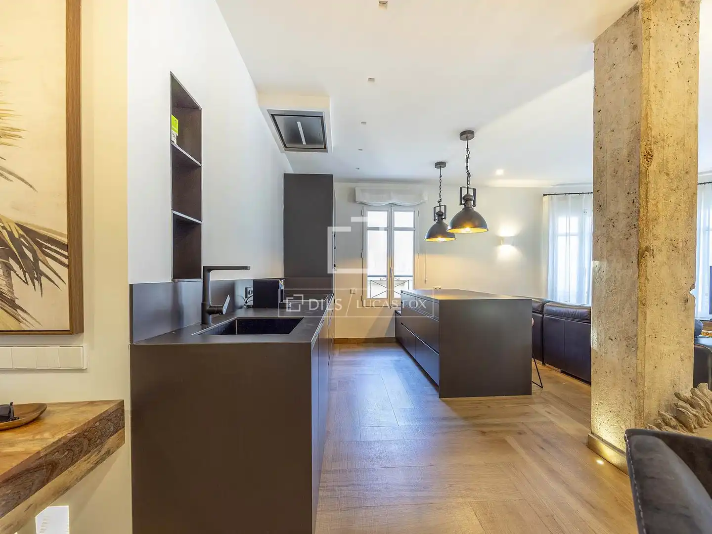 Cocina de Piso de alquiler en Valencia con Aire acondicionado, Calefacción y Parquet