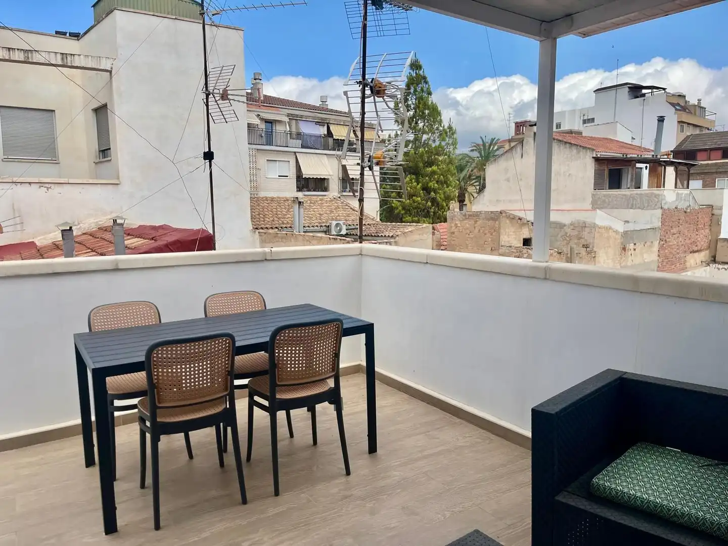 Terraza de Piso de alquiler en Petrer con Aire acondicionado, Terraza y Amueblado