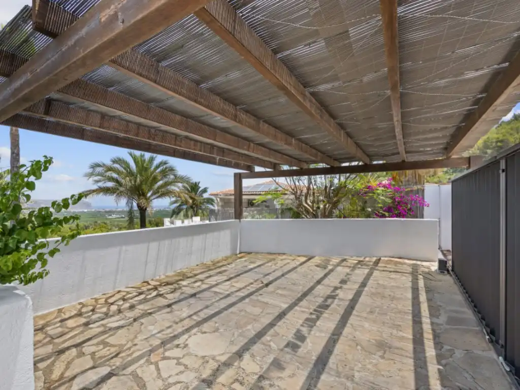 Terraza de Casa o chalet de alquiler en Jávea / Xàbia con Aire acondicionado, Jardín privado y Piscina