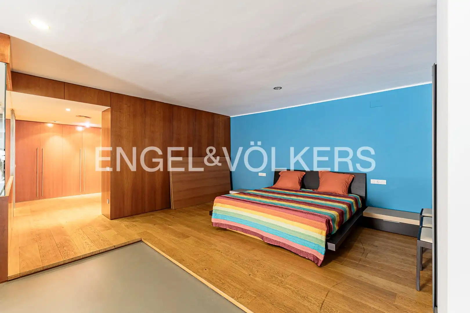 Schlafzimmer von Wohnung zum Verkauf in Barcelona mit Klimaanlage, Heizung und Parkett