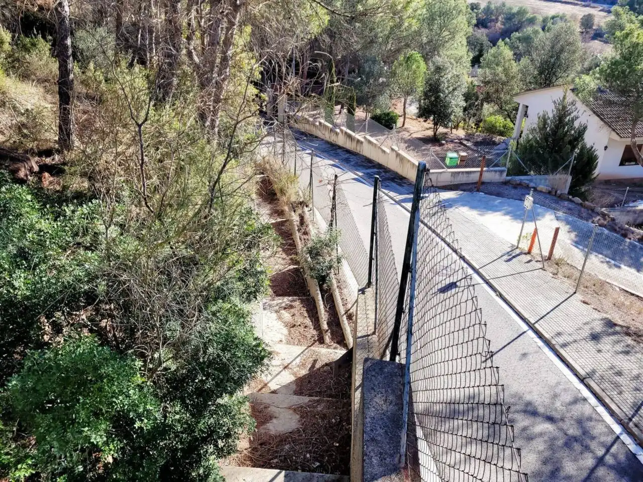 Vista exterior de Casa o xalet en venda en Vacarisses amb Aire condicionat, Jardí privat i Piscina