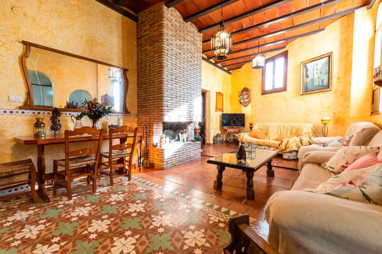 Wohnzimmer von Haus oder Chalet zum Verkauf in Orihuela mit Privatgarten, Abstellraum und Schwimmbad