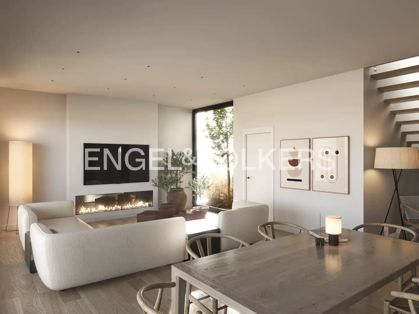 Living room of Houses for sale in Sant Quirze del Vallès  with Air Conditioner, Heating and Private garden