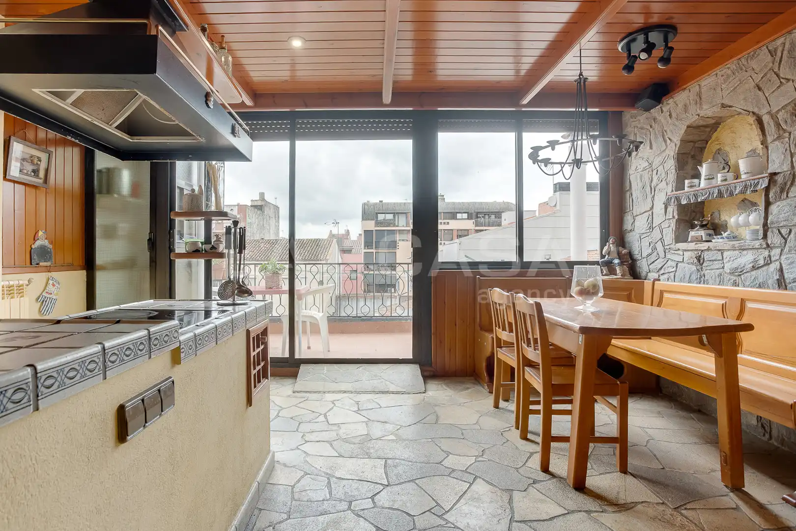 Cuina de Dúplex en venda en Granollers amb Aire condicionat, Calefacció i Terrassa
