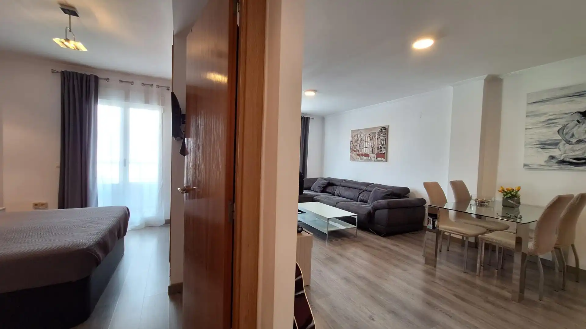 Wohnzimmer von Wohnungen zum Verkauf in Dénia mit Klimaanlage, Heizung und Terrasse
