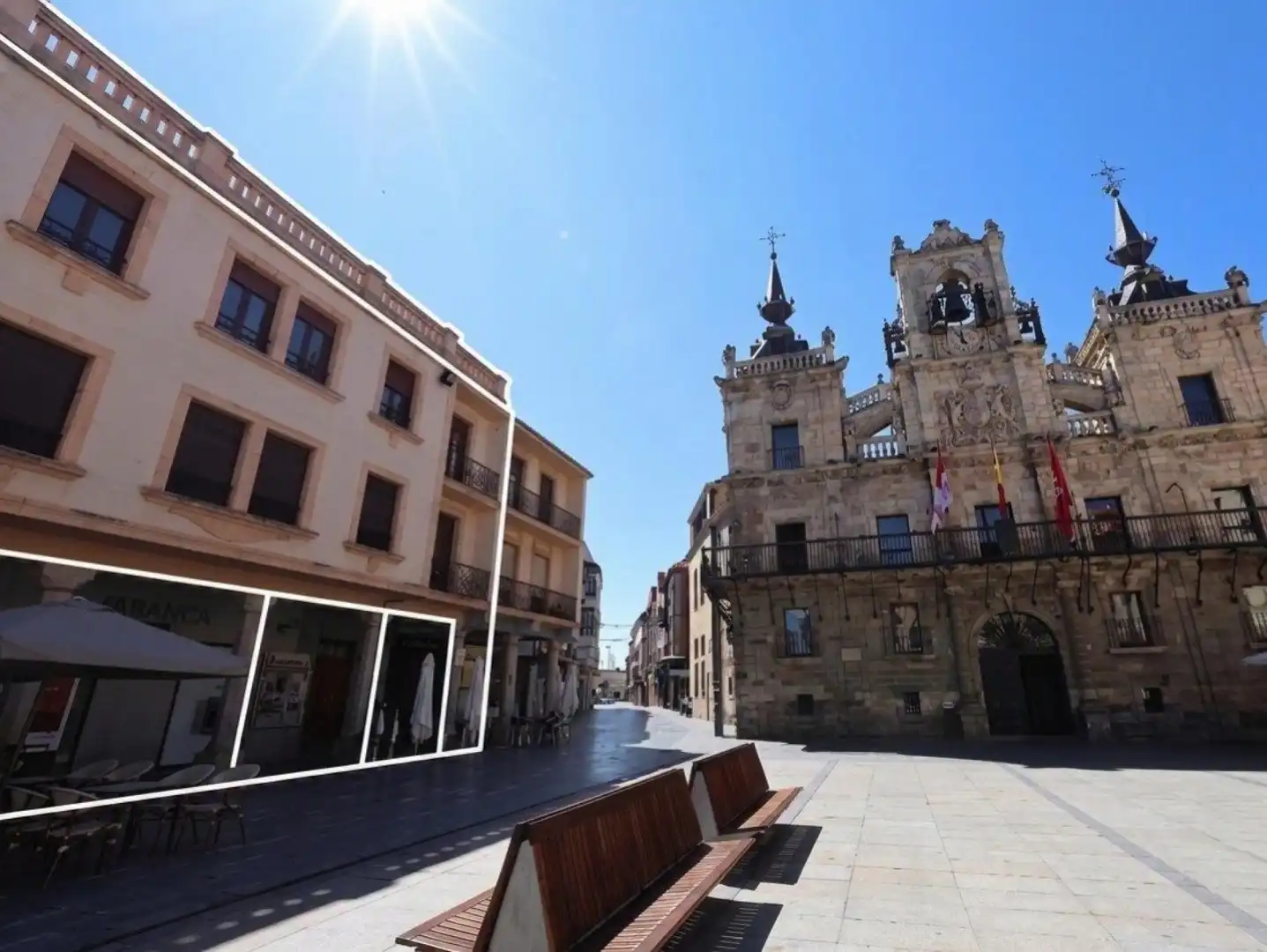 Vista exterior de Àtic en venda en Astorga amb Balcó