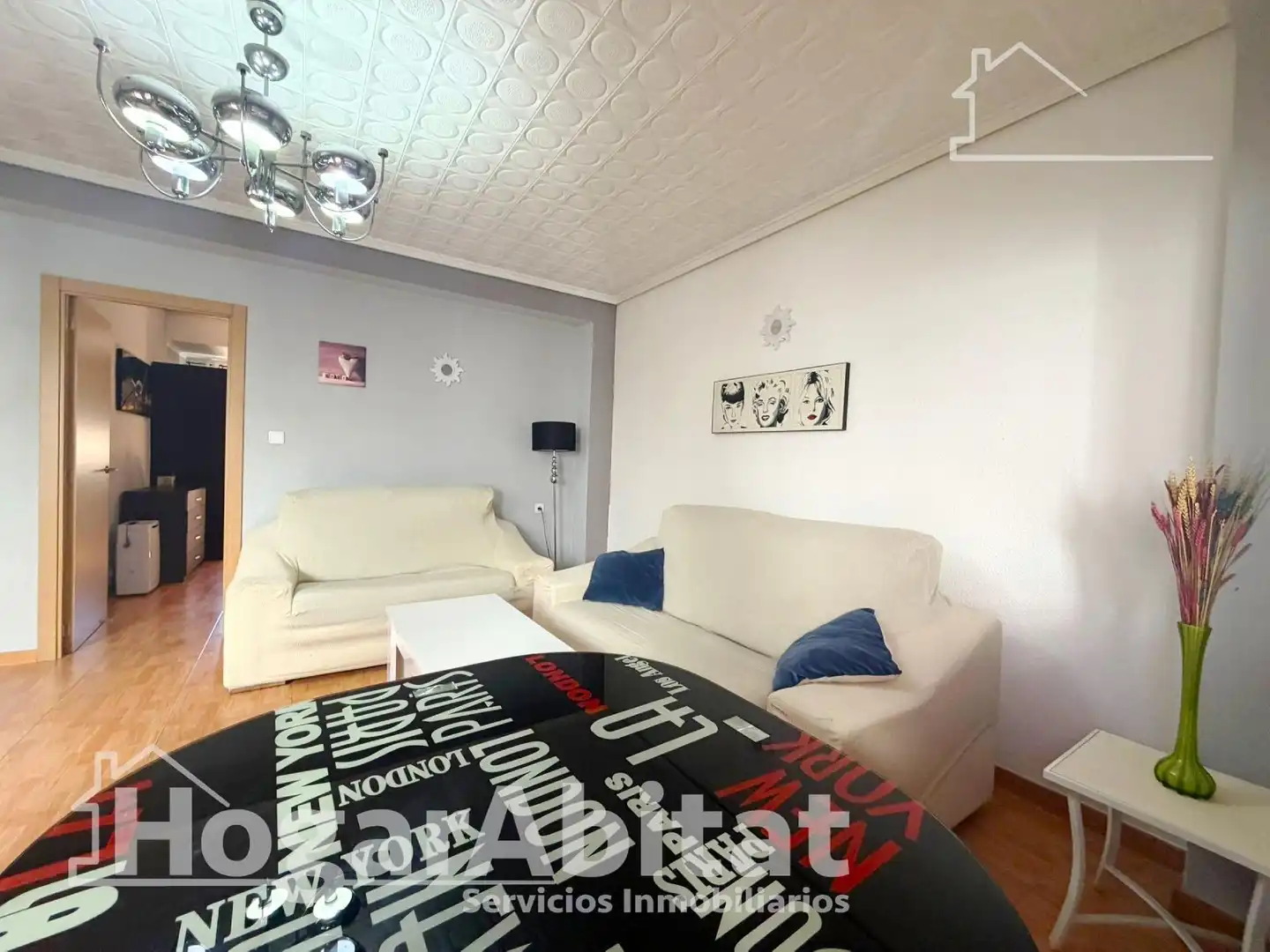 Sala d'estar de Pis en venda en Sagunto / Sagunt amb Aire condicionat i Balcó