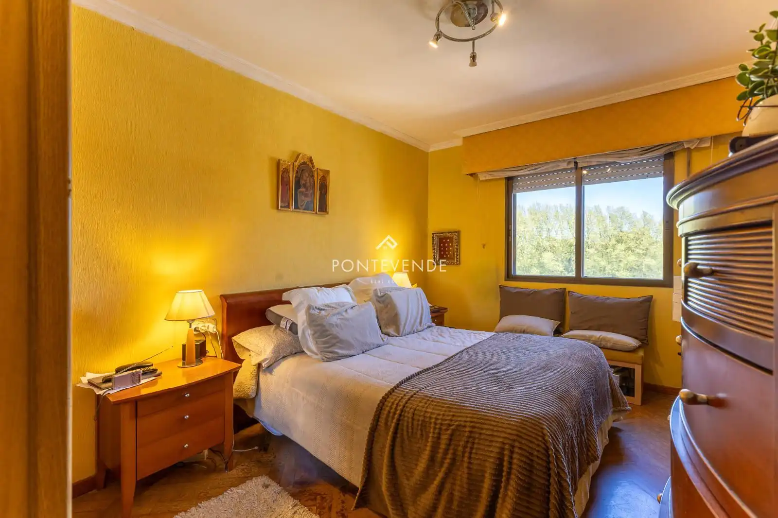 Schlafzimmer von Wohnung zum Verkauf in Vilagarcía de Arousa mit Heizung