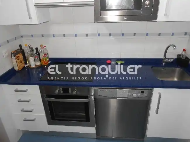 Cuina de Àtic de lloguer en Madrid amb Aire condicionat, Terrassa i Traster