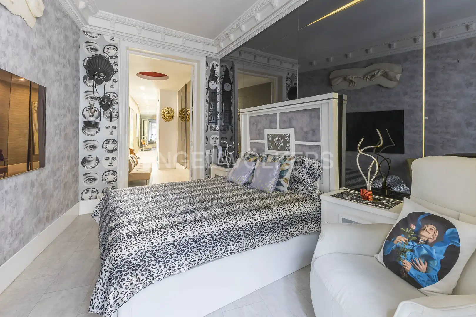 Bedroom of Flat for rent in Madrid  with Air Conditioner, Heating and Parquet flooring