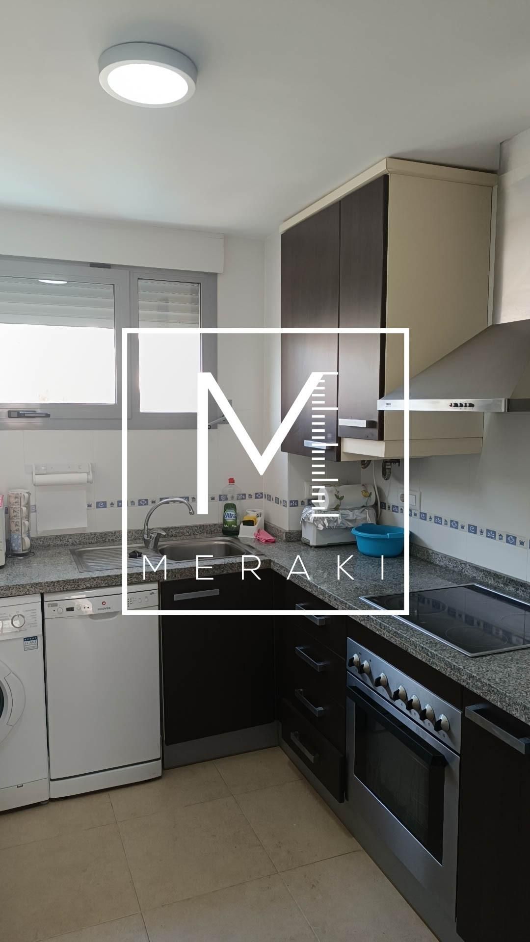 Cuina de Apartament en venda en Calpe / Calp amb Aire condicionat, Terrassa i Moblat